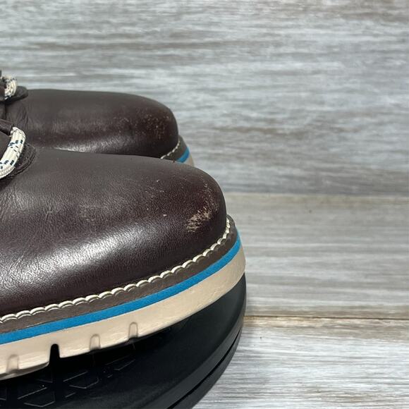 Cole Haan Men's Zerogrand Dark Brown Leather Waterproof Hiking Boots Size 7 - Picture 7 of 11